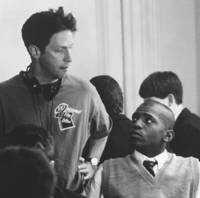 director tim blake nelson with mekhi phifer in O